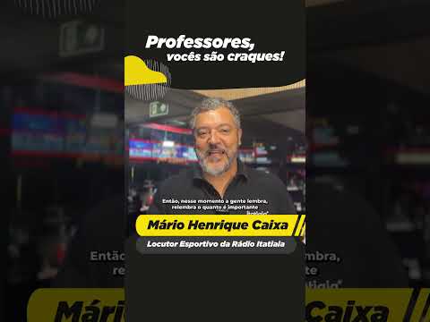 O jornalista Mario Henrique Caixa homenageia sua professora! #professorécraque