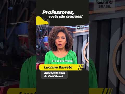 Luciana Barreto homenageia professor e se emociona! #professorécraque