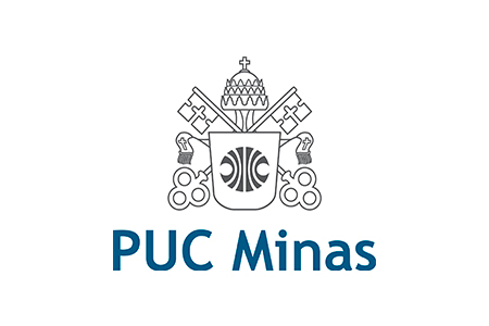 Imagem com a logomarca da Puc Minas