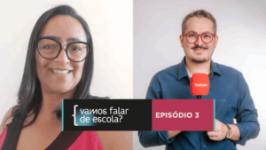 Simone Ribeiro participou do 3º episódio do podcast 'Vamos falar de escola?'