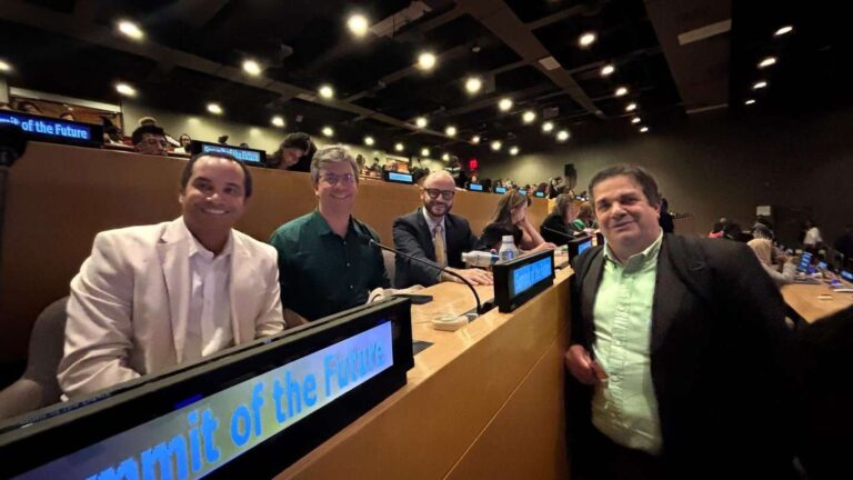 Representantes do iungo e parceiros em evento da ONU