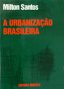 Capa do livro "A urbanização brasileira", do géografo Milton Santos.