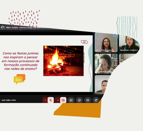 Print de encontro on-line