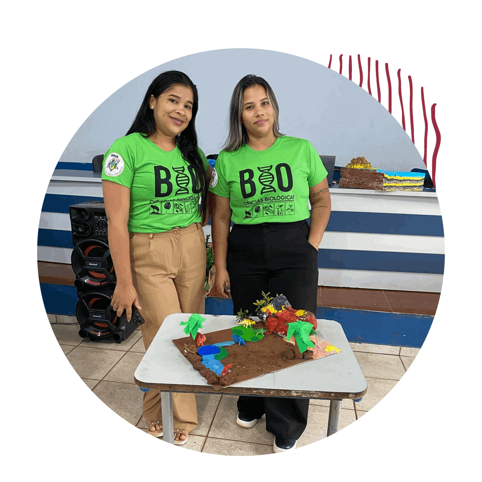 Daniela e Cassiane, filhas da Jesonita.