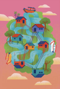 jogo Dixit Amazônias cartas pedagógicas Instituto iungo Carta assinada pela artista paraense Renata Segtowick