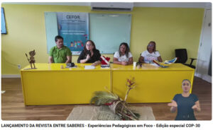 iungo na cop30 Dixit Dixit Amazônias Belém crise climática educação Revista Entre Saberes CEFORPA